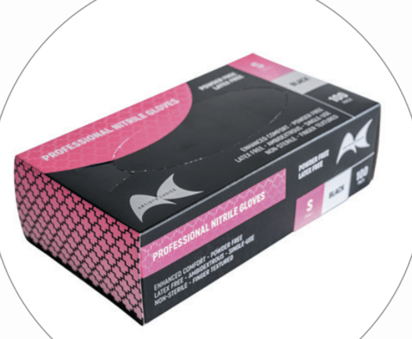 Nitrile Gloves Pink - Image 2